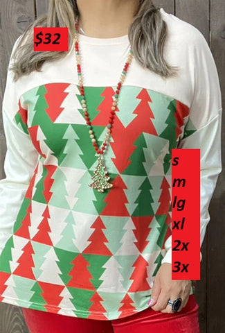 Christmas Tree Farm Long Sleeve Top